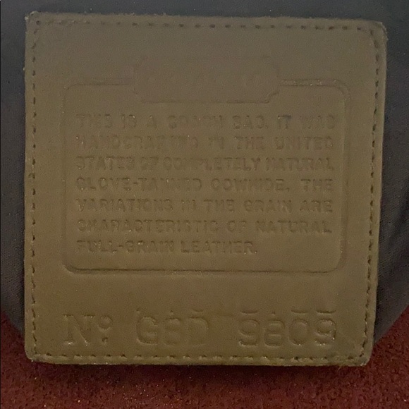 Vintage Army Green Coach Bag. - Picture 5 of 5